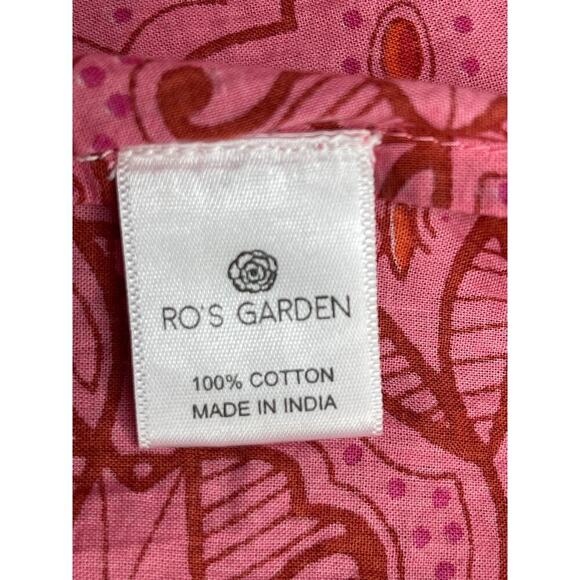 NWT Ro’s Garden Hunan Floral Mini Dress Size M Pink Flutter Sleeve V Neck - Picture 9 of 13